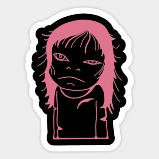 The girl. Sticker